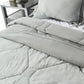 Quilted Comforter Set with Ruffled Trim Edge