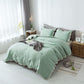 Rose Quilted Comforter Set with Ruffled Trim Edge