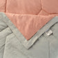 Rose Quilted Comforter Set with Ruffled Trim Edge