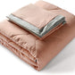 Rose Quilted Comforter Set with Ruffled Trim Edge